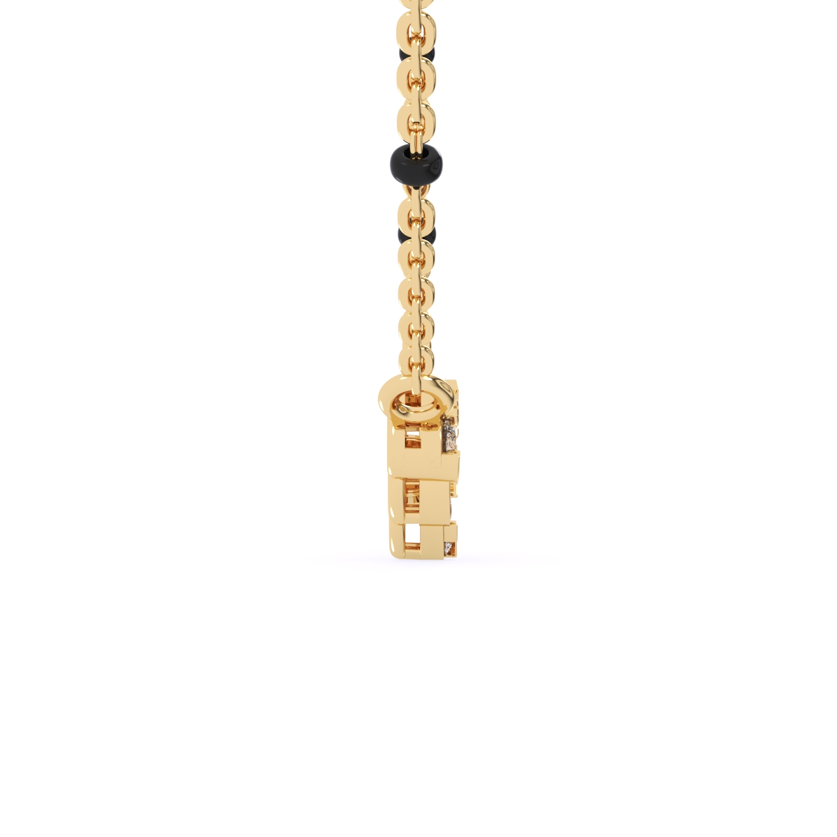 Antique Pear Shaped Round Diamond Mangalsutra